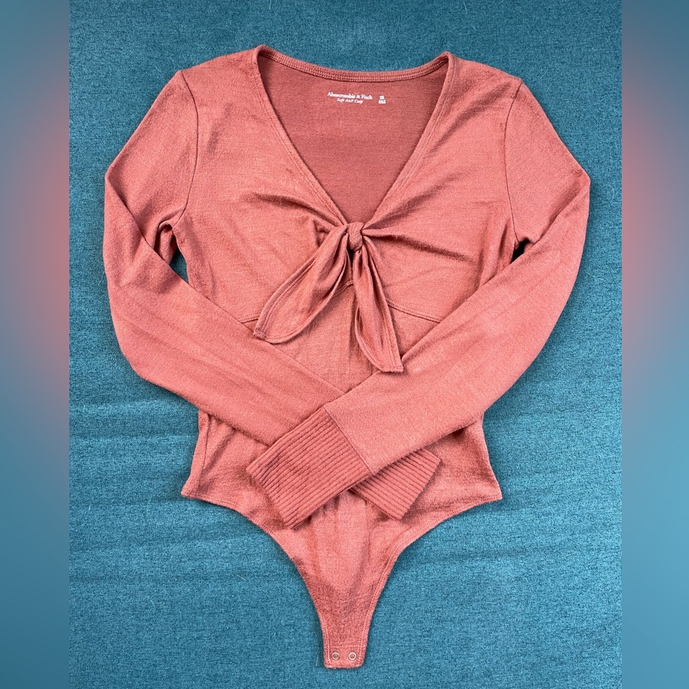 Abercrombie & Fitch Terracotta Long Sleeve Body Suit